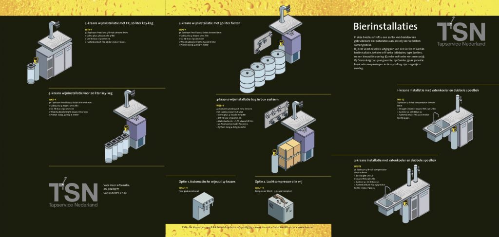 Folder TSN-Tapservice | bier- & wijninstallatie